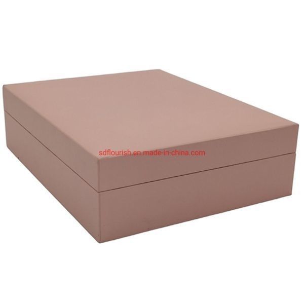 Caixa de embalagem de acessórios de jóias de papelão grande cor rosa