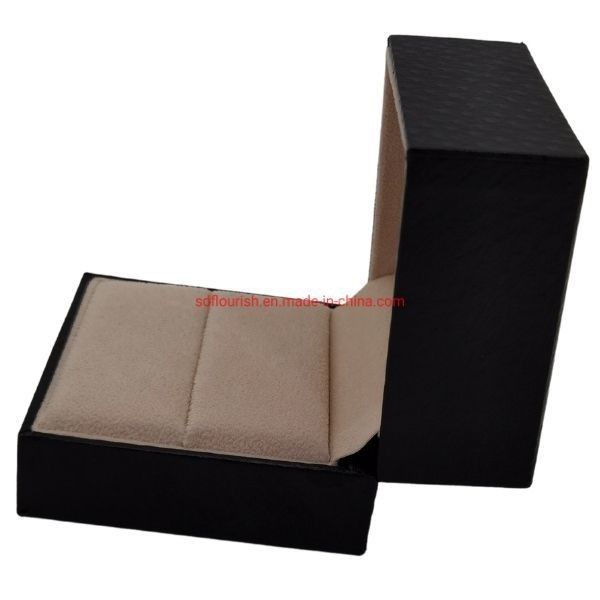 Estampagem a Quente Manuseio de Superfície Elegante Cinza Cor Quadrada Forma Pulseira Bracelete Caixa de Embalagem Regalo Rosa