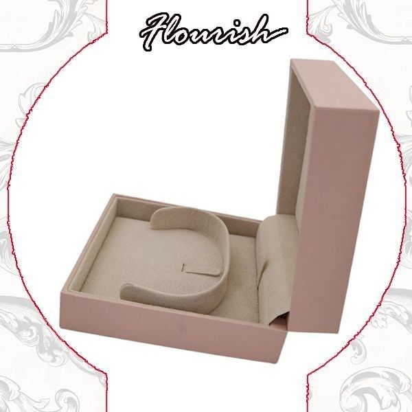 5000 PCS/Mês Bracelete de cartão rosa claro e forte Joias Caixa de embalagem de presente para papel/cartão