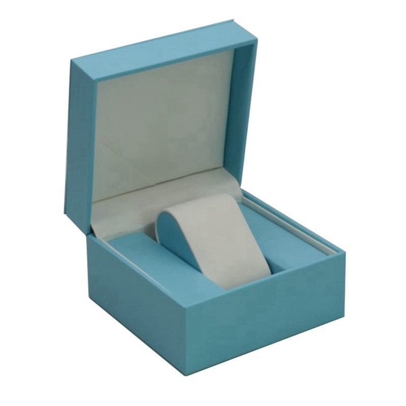 Caixas de exibição de presentes de couro PU de cartão de marfim Eco-friendly For Ring Jewelry Watch Wallet