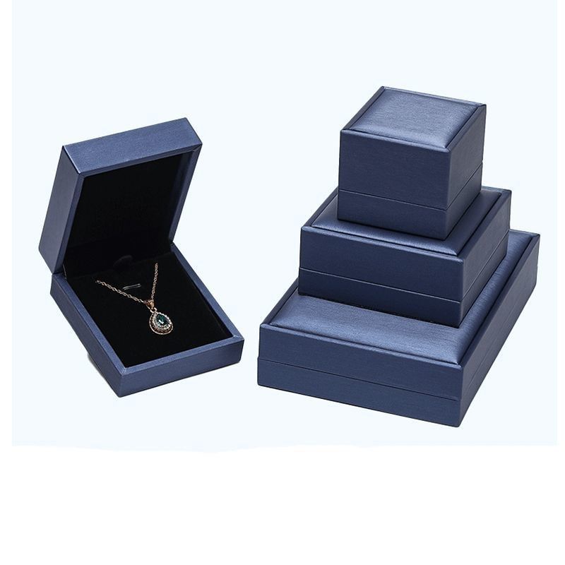 Caixas de exibição de presentes de couro PU de cartão de marfim Eco-friendly For Ring Jewelry Watch Wallet