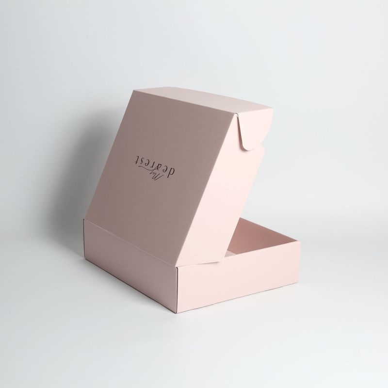 Roupas cor-de-rosa personalizadas Jóias Cosméticos Maquiagem Alimentos Eletrônicos Plexáveis Cartão corrugado Caixa de correio