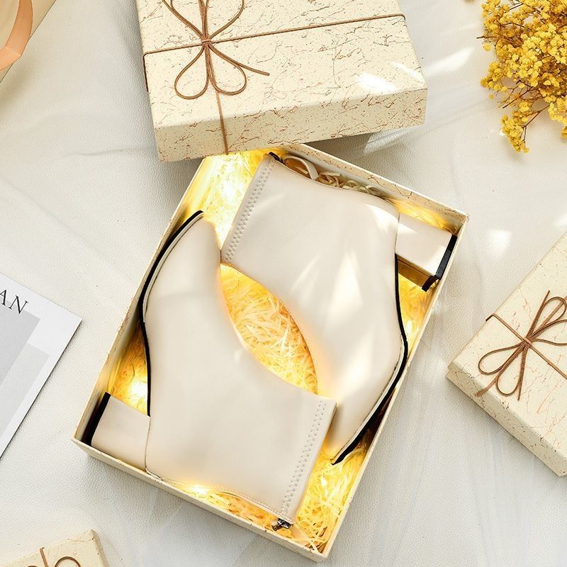 Caixa de embalagem de presente rígida de Natal de cor sólida Caixa de embalagem de papel de papelão personalizada