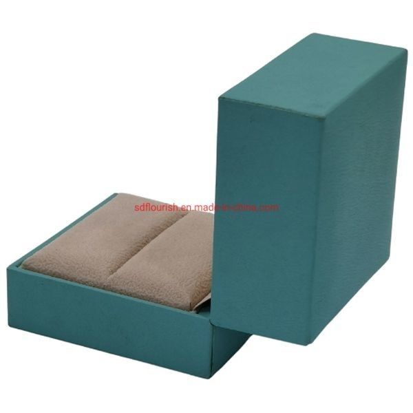 Clamshell Design Elegante Cor Verde Corpo Rígido Anel de Proposta de Cartão Caixa Regalo em formato CDR/EPS/JPG/TIF
