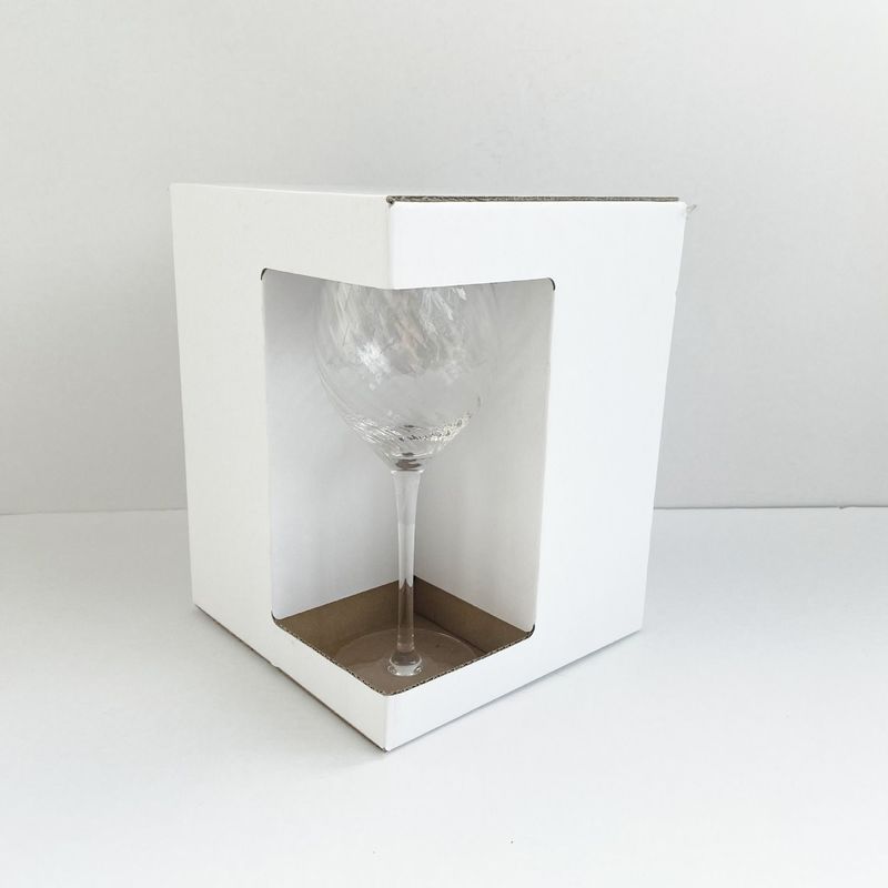 3/5 Caixas de papel kraft corrugado Plys Embalagens para champanhe Vinho Urso Leite Chá Taça de vidro
