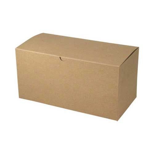 100% de papel reciclado Top Tuck Dobragem de uma peça embalagem corrugada Caixas de presente e textura Groove Natural Kraft Caixas de Envio