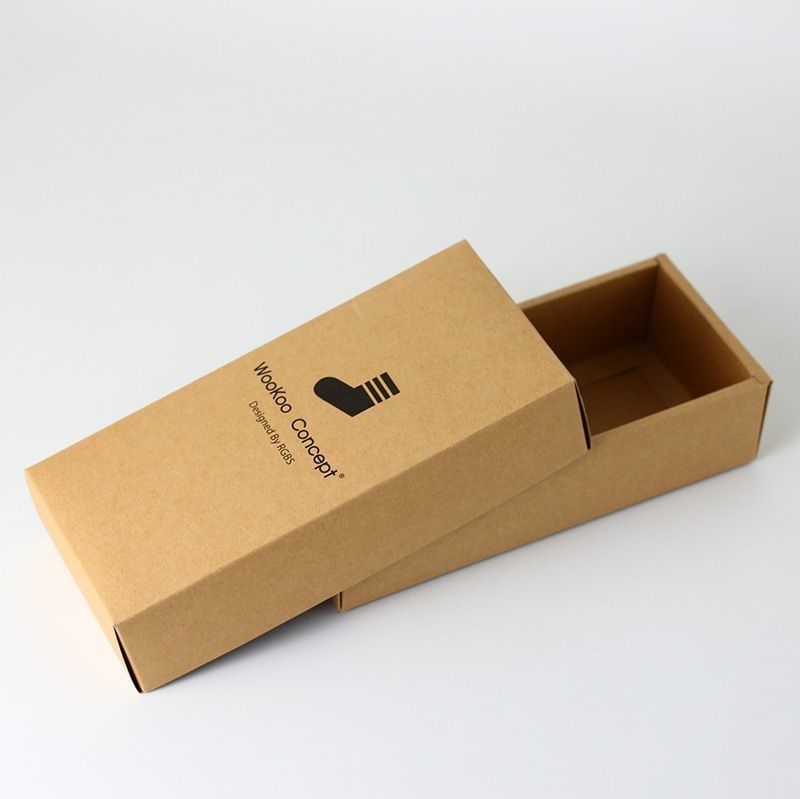 Solução de embalagem ecológica Caixa de papel kraft reciclável para cosméticos Batom Perfumes Meias Eletrodomésticos Headset Caixa telefônica
