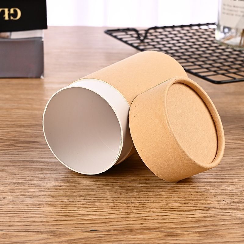Embalagens de papel em lata de papel redondo caixa de tubo de papel para biscoitos alimentos chá e chocolate