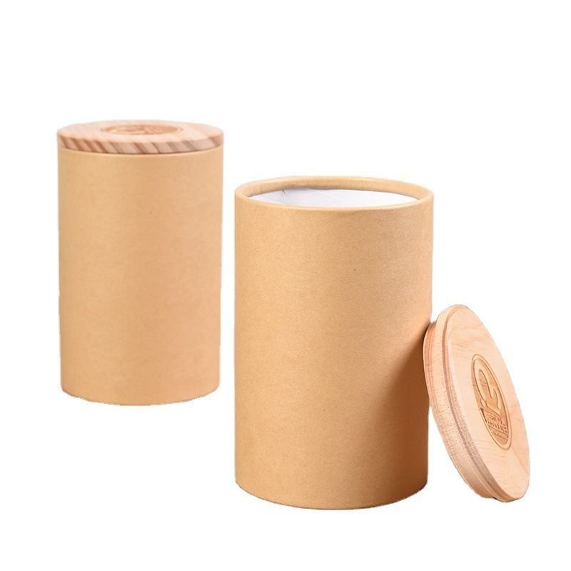 Embalagens de papel em lata de papel redondo caixa de tubo de papel para biscoitos alimentos chá e chocolate