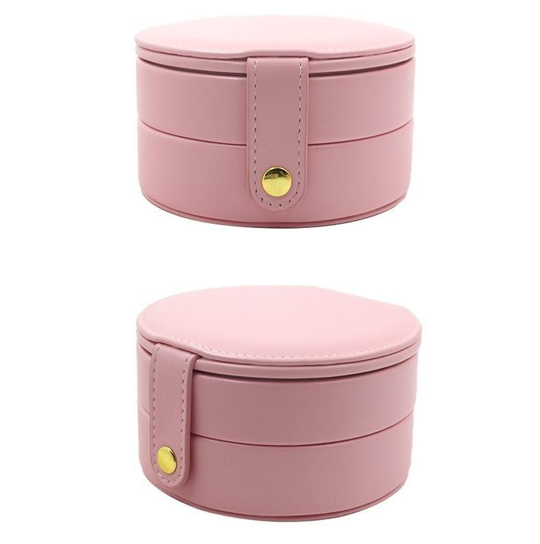 Caixas redondas de joias de luxo 10,9*10,2*5,9cm Caixa de embalagem de papel Impressão de logotipo personalizado
