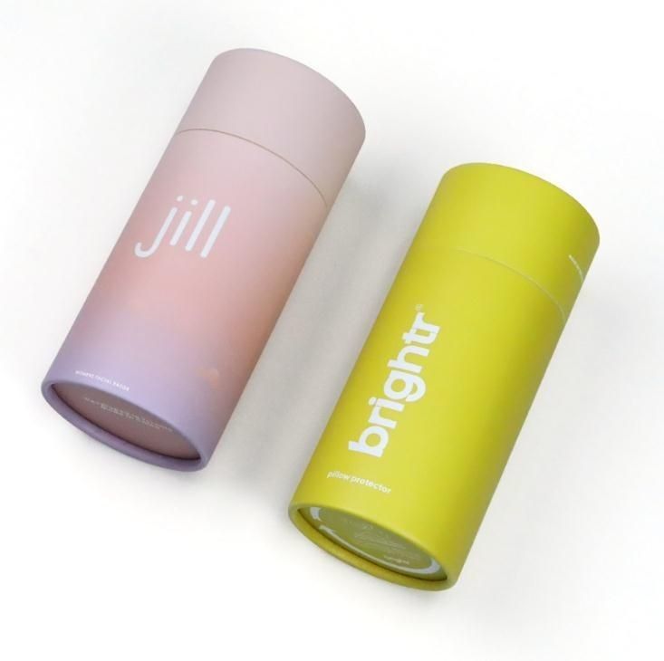 Embalagem de latas redondas de papel para velas de perfumes cosméticos Caixa de embalagem de tubos de papel de jóias