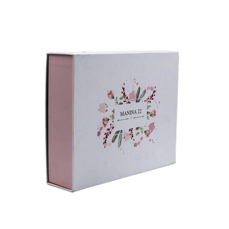 Caixa de presente de cartão branco de fecho magnético personalizado para o Dia da Mãe Dia dos Namorados