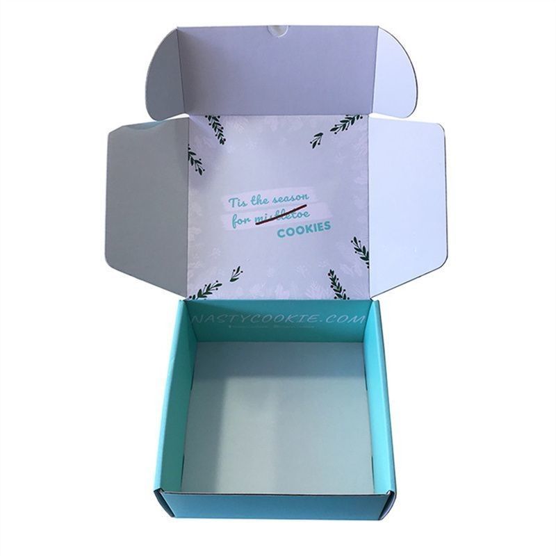 Caixa de cartão de papel corrugado reciclável Eco-friendly 3 camadas Caixa de embalagem de presente