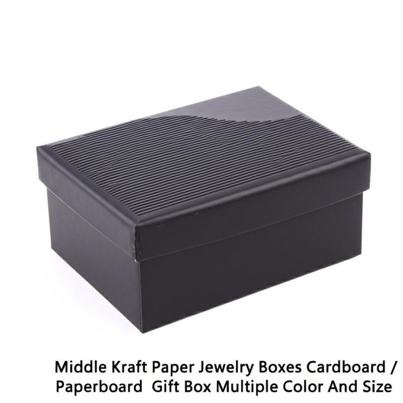 Caixas de jóias de papel Kraft Médio Cartão / Caixa de presente de papel Multiplas cores e tamanhos