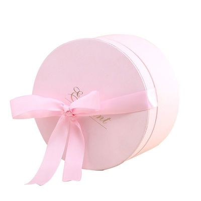 Decoração de Natal Latas de papel reciclado Embalagem Caixa de presente Caixas redondas de papelão