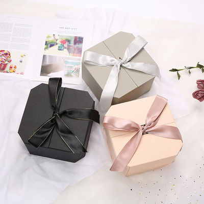 Caixas de empacotamento octogonais do dia de Valentim, caixa de presente de papel extravagante Ultraportable